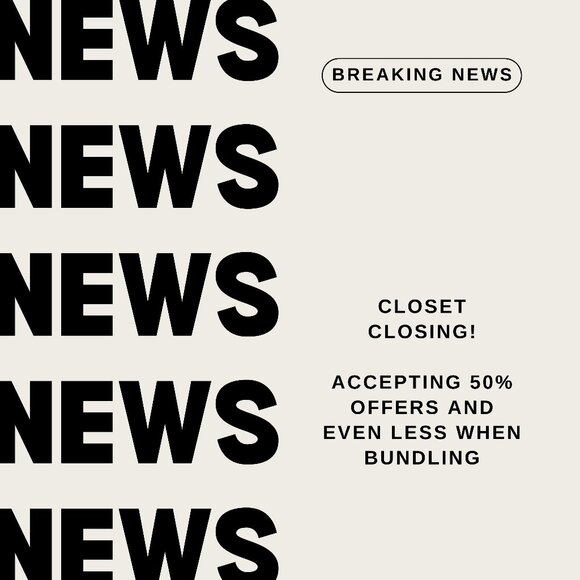 CLOSET CLOSING! EVERYTHING MUST GO! - Picture 1 of 1